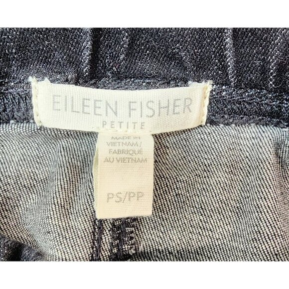 EILEEN FISHER Black Denim Skinny Jeans With Elastic Waistband - Picture 11 of 13